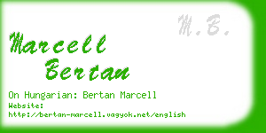 marcell bertan business card